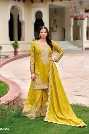 shree fabs 1955 A to D readymade chinon pakistani suits in wholesale surat