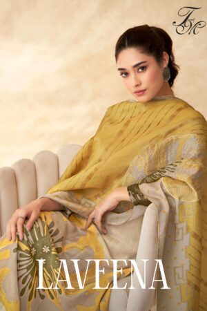 t&m sahiba laveena series 3695 to 3646 tissue jari print regular wear unstitched dress material