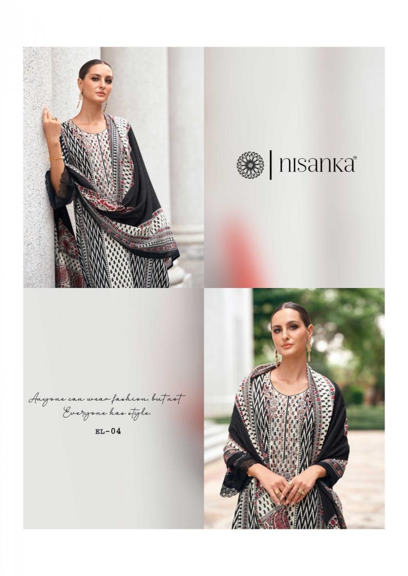 the hermitage shop elahe series 01 to 04 nisanka lawn cotton readymade big size pakistani suit in wholesale surat - Image 14