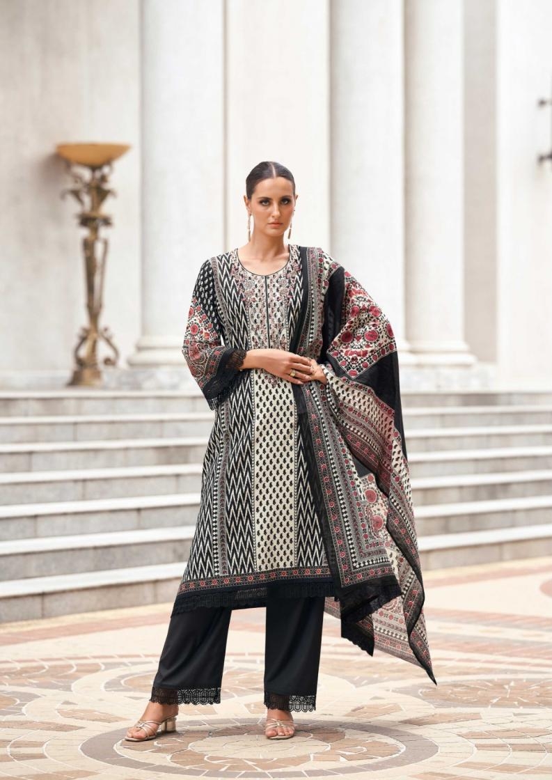 the hermitage shop elahe series 01 to 04 nisanka lawn cotton readymade big size pakistani suit in wholesale surat - Image 10