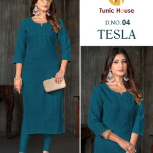 tunic house tesla series 01-04 viscose rayon kurti