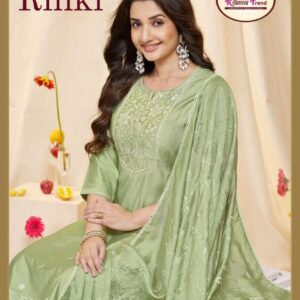 veksha krishna trend rinki series 5001 to 5005 vatican died elegant readymade combo kurti pant with dupatta in wholesale surat