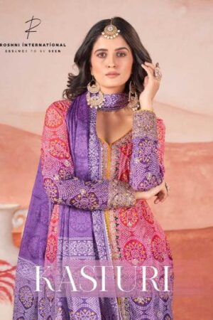 zubeda kasturi series 10001-10004 PURE CHINON SİLK  Wholesale Salwar Kameez in Surat