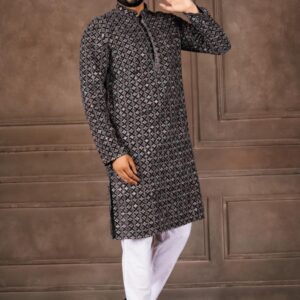 ar exports veshbusha vol 1 series 1401-1404 rayon shifflli work mens kurta