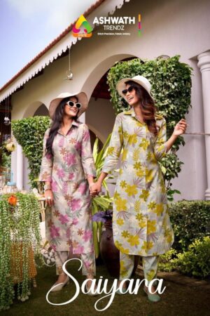 ashwath trendz saiyara series 1001 to 1006 star vetican readymade pretty co-ord sets in wholesale surat