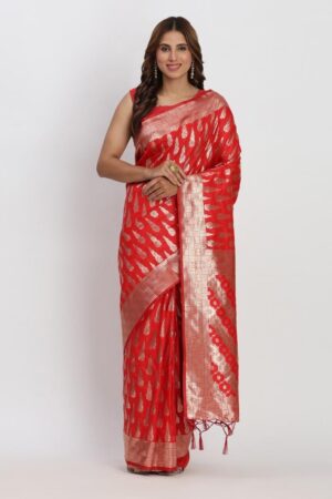 astita fancy designer BANSURI series 1004 to 1009 linen Cotton fabric saree in wholesale surat