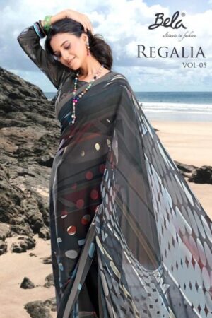 bela fashion regalia vol 5 series 27234 to 27251 weightless print trendy sarees in wholesale surat