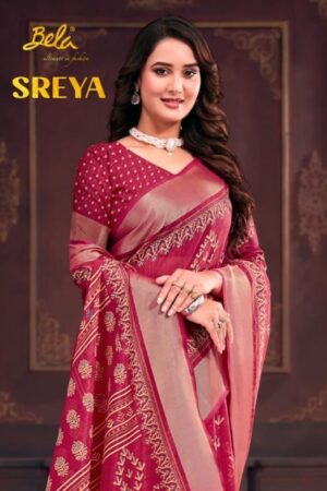 bela fashion sreya series 27765 to 27782 trendy bright silk sarees in wholesale surat