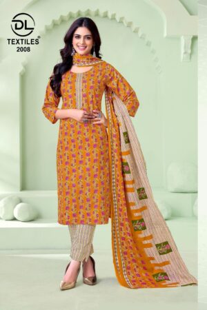 DL Nayarang Vol-2 series 2001 to 2010 Pure Cotton Printed Kurti Pant With Dupatta in wholesale surat