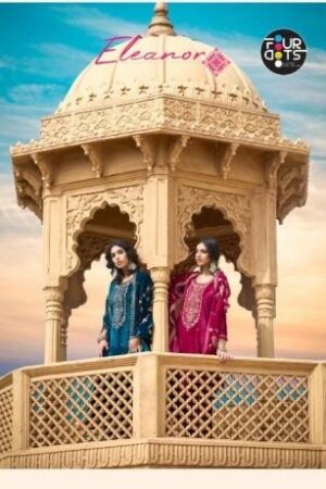 fourdots eleanor series 4061 TO 4064 viscose velvet gorgeous look salwar kameez in wholeslae surat