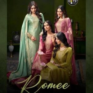 fourdots romee series 1871 to 1874 viscose ho silk jacquard party wear salwar kameez in wholesale surat