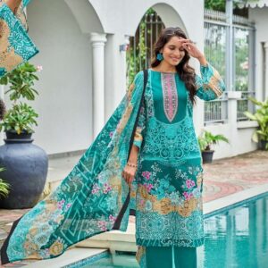 Gullahmed Barooue Vol-2 series 1001 to 1006 Pure Heavy Lawn Printed Karachi salwar kameez in wholesale surat