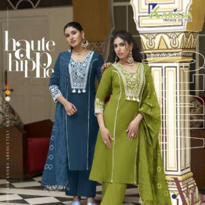 karissa vaani series 1001-1004 Premium pure heavy LINEN wholesale suit