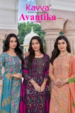 kavya avantika vol 3 series 3001 to 3010 capsule print readymade unique suit in wholesale surat
