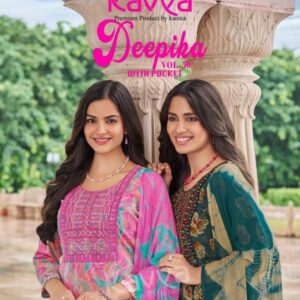 kavya deepika vol 50 series 5001 to 5010 unique capsule print readymade suit in wholesale surat