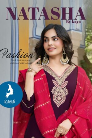 kaya natasha series 01 to 06 roman silk readymade stylish suit in wholesale surat