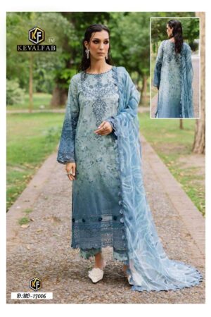 Keval Maryum & Maria Vol-17 series 17001 to 17006 Pure Lawn Cotton Printed With Work Lace Karachi Readymade Kurti Pant With Dupatta
