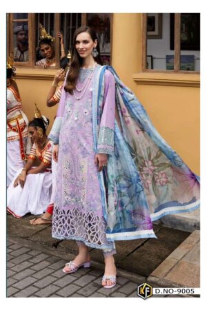 Keval Soha Nazir vol-9 series 9001 to 9006 Pure Heavy Cotton Print Karachi salwar kameez in wholesale surat