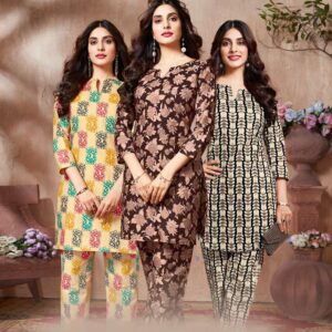 Madhav Kalki Vol-1 series 1001 to 1008 Pure Cotton Printed Cord Set in wholesale surat