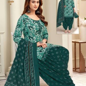 Miss World Aaliya Vol-13 series 13001 to 13010 Pure Cotton Printed Readymade Patiyala suit in wholesale surat