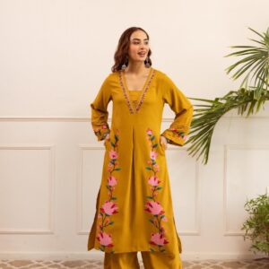 modern german rayon daily wear readymade combo set kurti with plazzo in wholesale surat