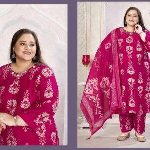 MOKSH PLUS SIZE GLORY VOL-3 series 8672 to 8674 suit in wholesale surat