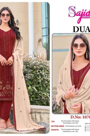 sajida designer dua 1070 georgette designer radymade big size pakistani dress
