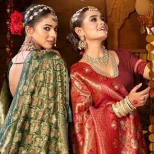 Saroj Kalpraag saroski vol.2 series 1001 to 1006 tissue silk saree in wholesale surat