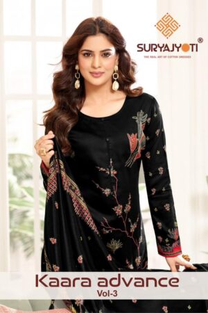 suryajyoti kaara advance vol 3 series 3001-3006 jam satin wholesale suit