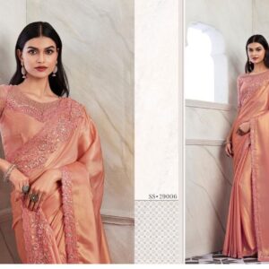 TFH SANDALWOOD VOL-12 29006 Cherry Rainbow Pattern Silk saree in wholesale surat