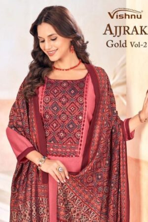 vishnu ajjrak gold vol 2 series 40001 to 40012 elegance vetican salwar kameez in wholesale surat