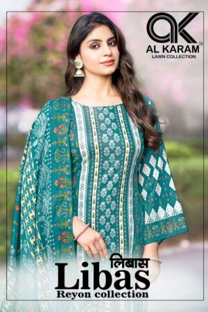 Alkaram Libas Vol-01 series 1001-1006 Pure Viscose Rayon wholesale suit