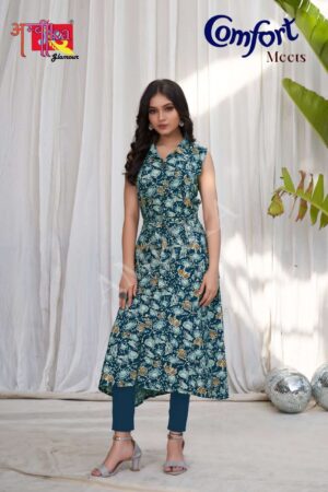 ambika kurtis comfort meets rayon printed kurti
