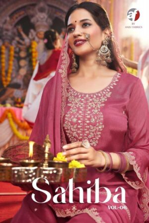 anju fab sahiba vol 6 series 4011-4016 CHINON Wholesale Salwar Kameez in Surat
