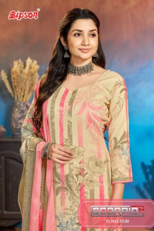 bipson prints scorpio 3530 woollen pashmina gorgeous look suits in wholesale surat