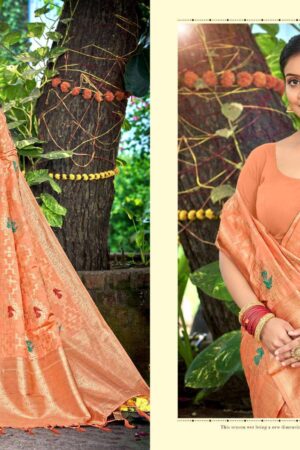 BUNAWAT Anuradha series 1001 to 1006 Havy Assam Silk With Meena Woven Work Saree in wholesale surat