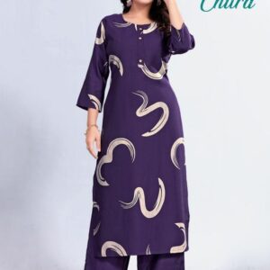 churii chitra series 1001 to 1012 vatican print readymade stylish combo kurti with pant in wholesale surat