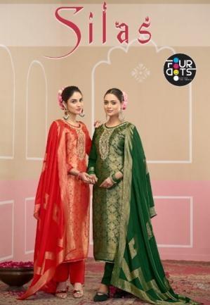 fourdots silas series 1861 to 1864 amazing viscose ho silk jacquard salwar kameez in wholesale surat