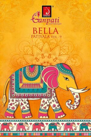 Ganpati Bella patiyala Vol-9 series 901 to 915 Heavy Cotton Printed salwar kameez in wholesale surat
