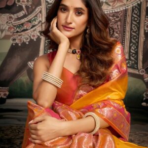 gobuni shravya silk series 2101  To  2106 mina work luxurious silk sarees in wholesale surat