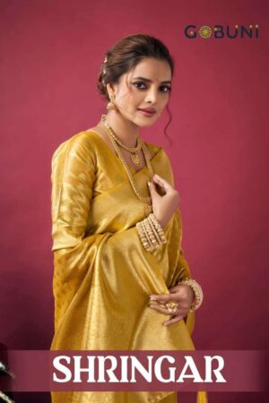 gobuni shringar series 1801-1804 tissue silk amazing sarees in wholesale surat