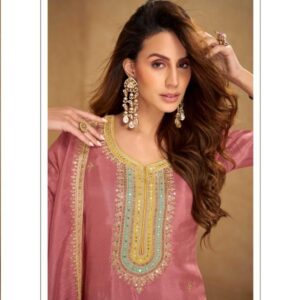 gulkayra designer nusrat series 7565A to 7565C simar silk readymade designer suit in wholesale surat