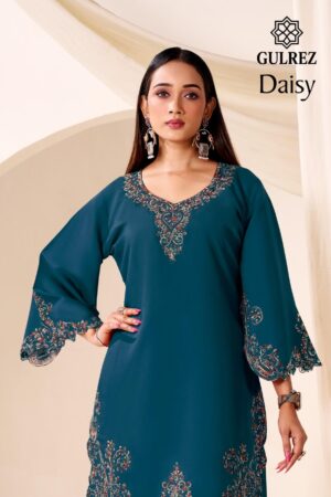 gulrez presents daisy series 317001 to 317004 roman silk readymade classic co-ord sets in wholesale surat