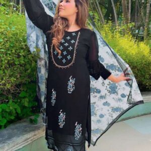 halima creation hc 114 pure georgette readymade suit