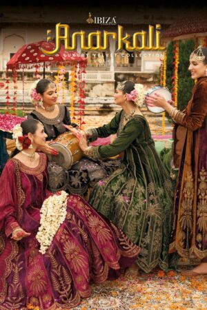 ibiza anarkali vol 2 series 18731 to 18736 viscose velvet winter designer suits in wholesale surat