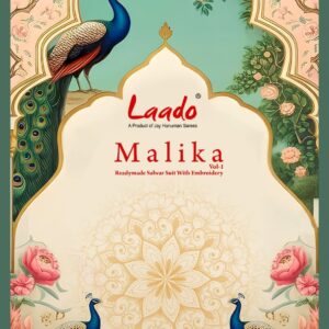 Laado Malika Vol-1 series 1001 to 1010 Pure Cotton Printed With Neck Embroidery Kurti pant With Dupatta in wholesale surat