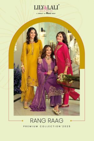 lily & lali rang raag series 29601 to 29604 viscose silk fully stitch exclusive suit in wholesale surat