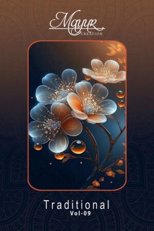 Mayur Traditional Vol-9 series 9001 to 9010 Pure Cotton Printed salwar kameez in wholesale surat