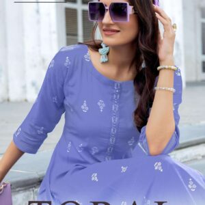 mittoo presents toral series 4001 to 4005 readymade unique kurti with plazzo in wholesale surat