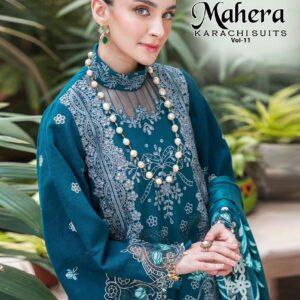 Nafisa Mahera Vol-11 series 11001 to 11006 Soft Cotton Printed salwar kameez in wholesale surat